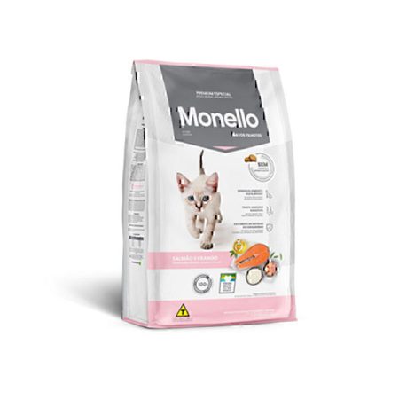 غذای خشک بچه گربه مونلو با طعم ماهی سالمون و مرغ Monello وزن 1 کیلوگرم